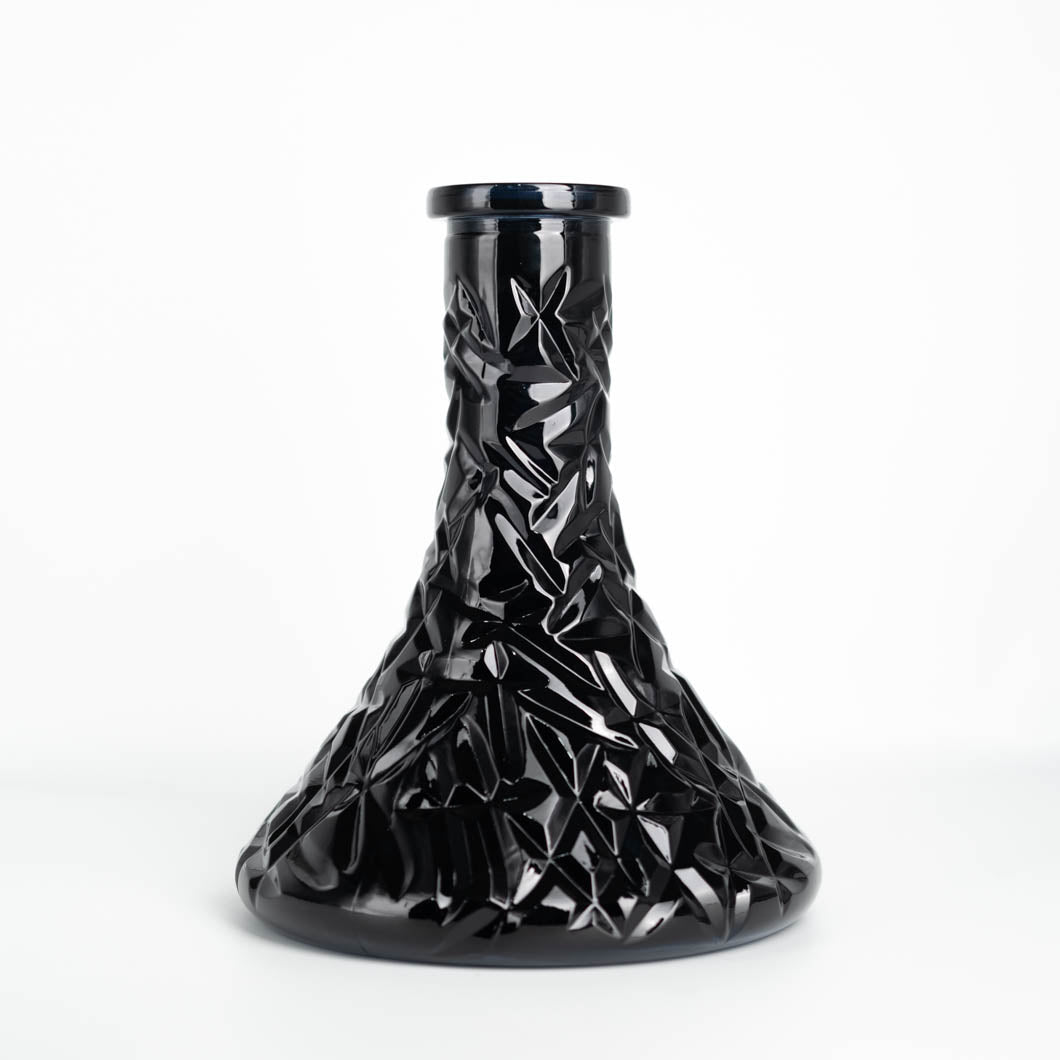 デザインシーシャ用ガラスベースボトル -Rock Crystal Black- – FRU+TAS