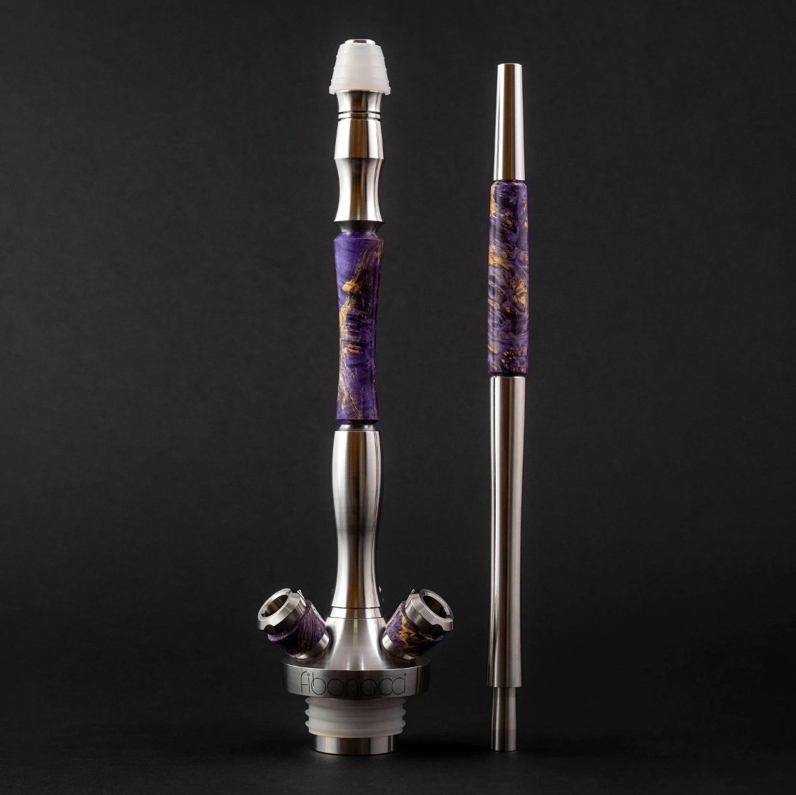 UNION HOOKAH Fibonacci Stabilized Wood Purple