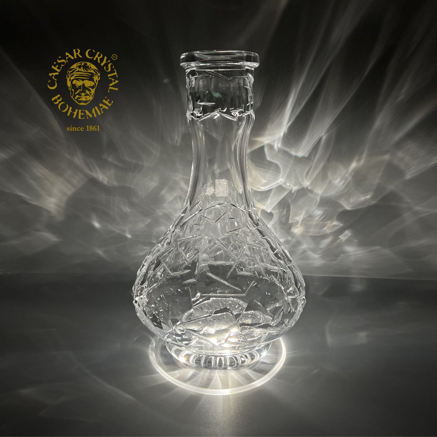 Caesar Hookah base Floe - Caesar Crystal Bohemiae-Large shisha base Caesar shisha bottle