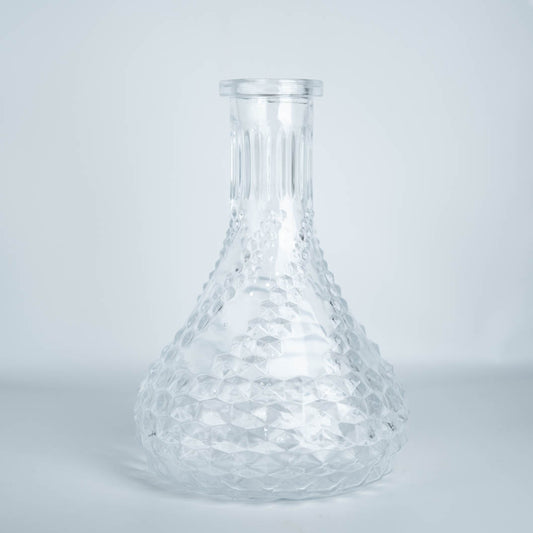 結晶柄ドロップデザインシーシャ用ガラスベースボトル
