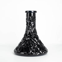 シーシャ用ガラスベースボトル -Rock Crystal Black-