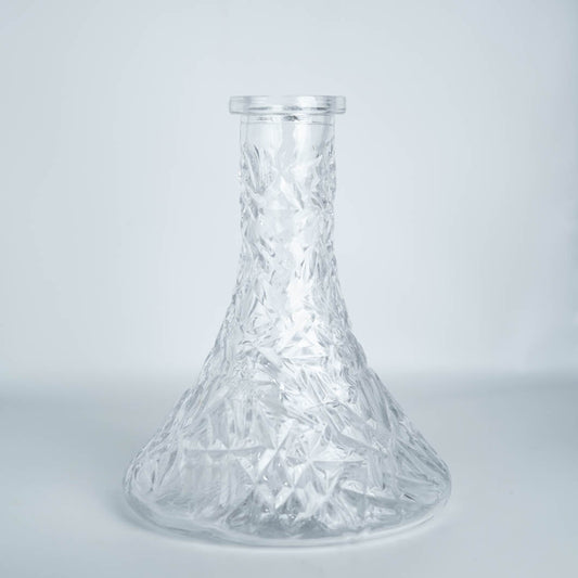ロッククリスタル柄デザインシーシャ用ガラスベースボトル