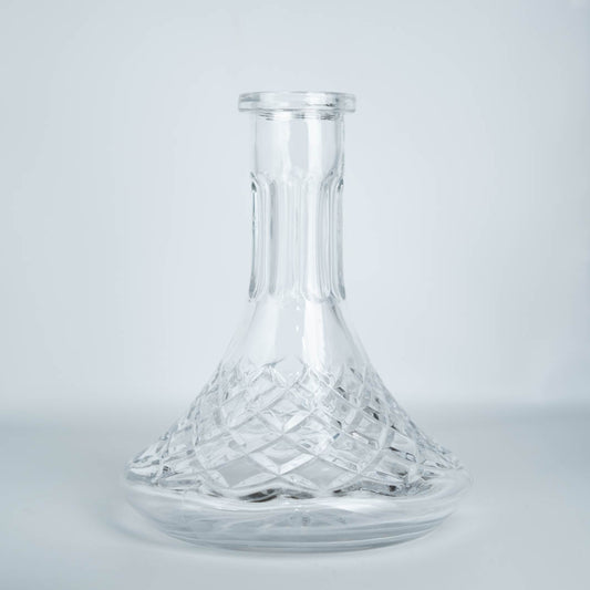 切子柄デザインシーシャ用ガラスベースボトル