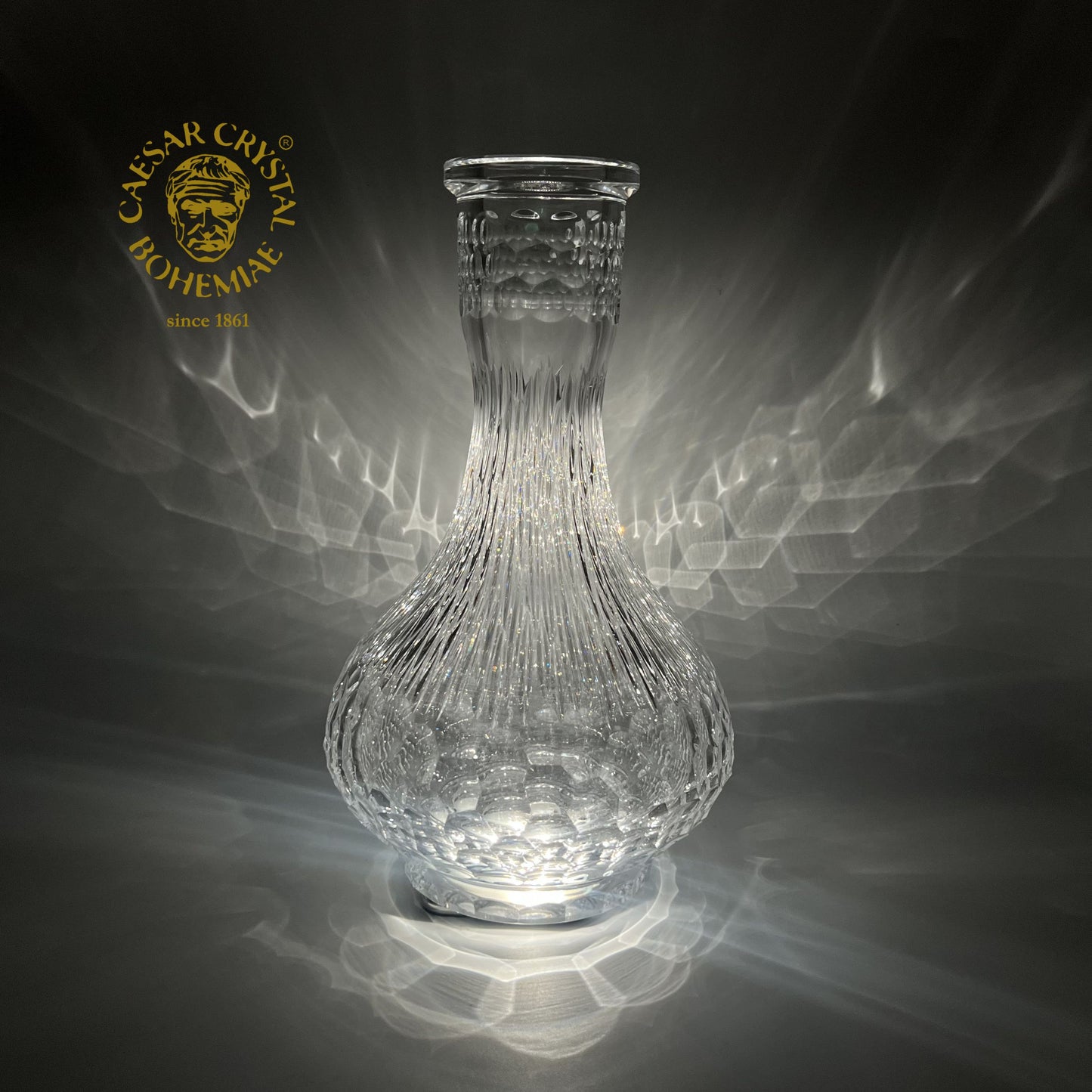 Caesar Hookah base TEAR - Caesar Crystal Bohemiae-Large Shisha bottle base Caesar