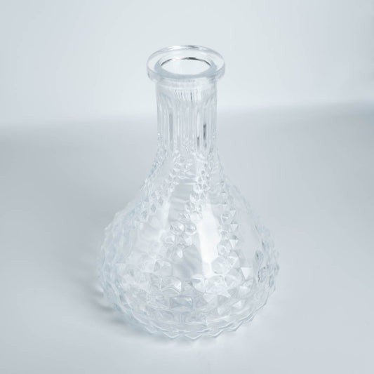 結晶柄ドロップデザインシーシャ用ガラスベースボトル