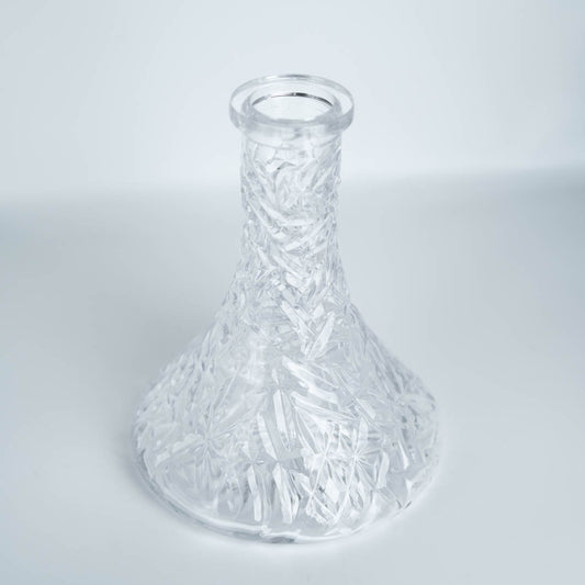ロッククリスタル柄デザインシーシャ用ガラスベースボトル