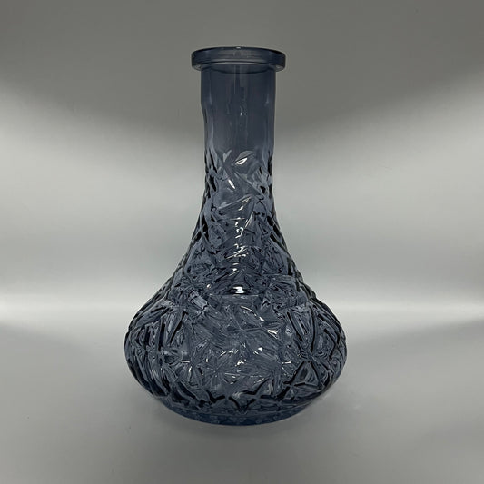 シーシャ用ガラスベースボトル -Drop Rock Crystal Black-