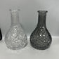 Shisha Glass Base Bottle -Drop Cross Line- Clear Black