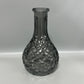 Shisha Glass Base Bottle -Drop Cross Line- Clear Black