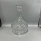 Hookah Glass Base Bottle -Large Drop Cross Line- Clear