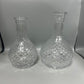 Hookah Glass Base Bottle -Large Drop Cross Line- Clear