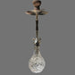 Shisha Glass Base Bottle -Drop Cross Line- Clear